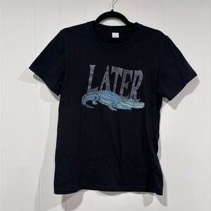 Black Later Gator Graphic T-Shirt